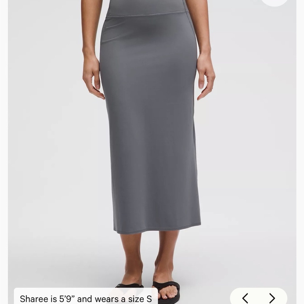 Nulu Slim-Fit High-Rise Maxi Skirt like new